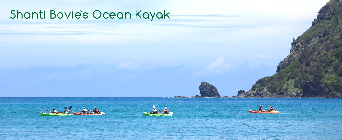 Shanti Bovie's Ocean Kayaking tour, Chichijima Ogasawara.